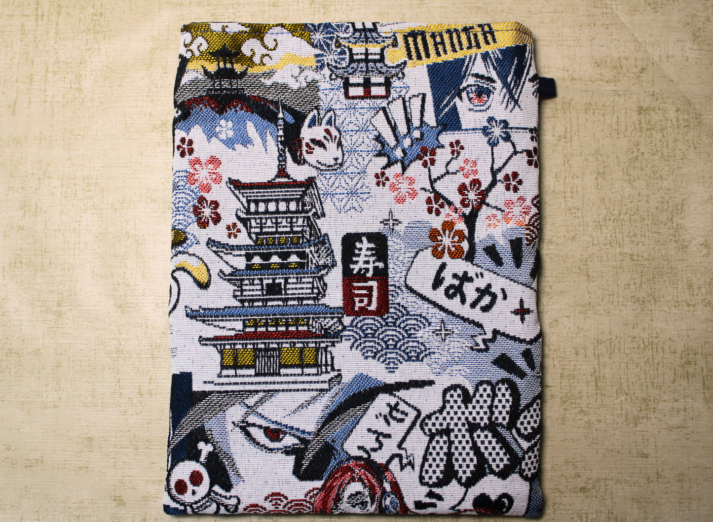 Pochette manga 17-22cm - Jacquard OEKO-TEX - Fait main