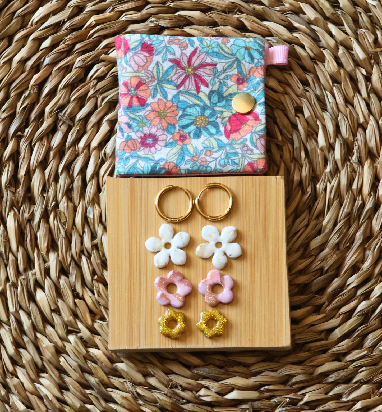 Coffret Pampilles - Maman d'amour🌸Boucles d'oreilles interchangeables