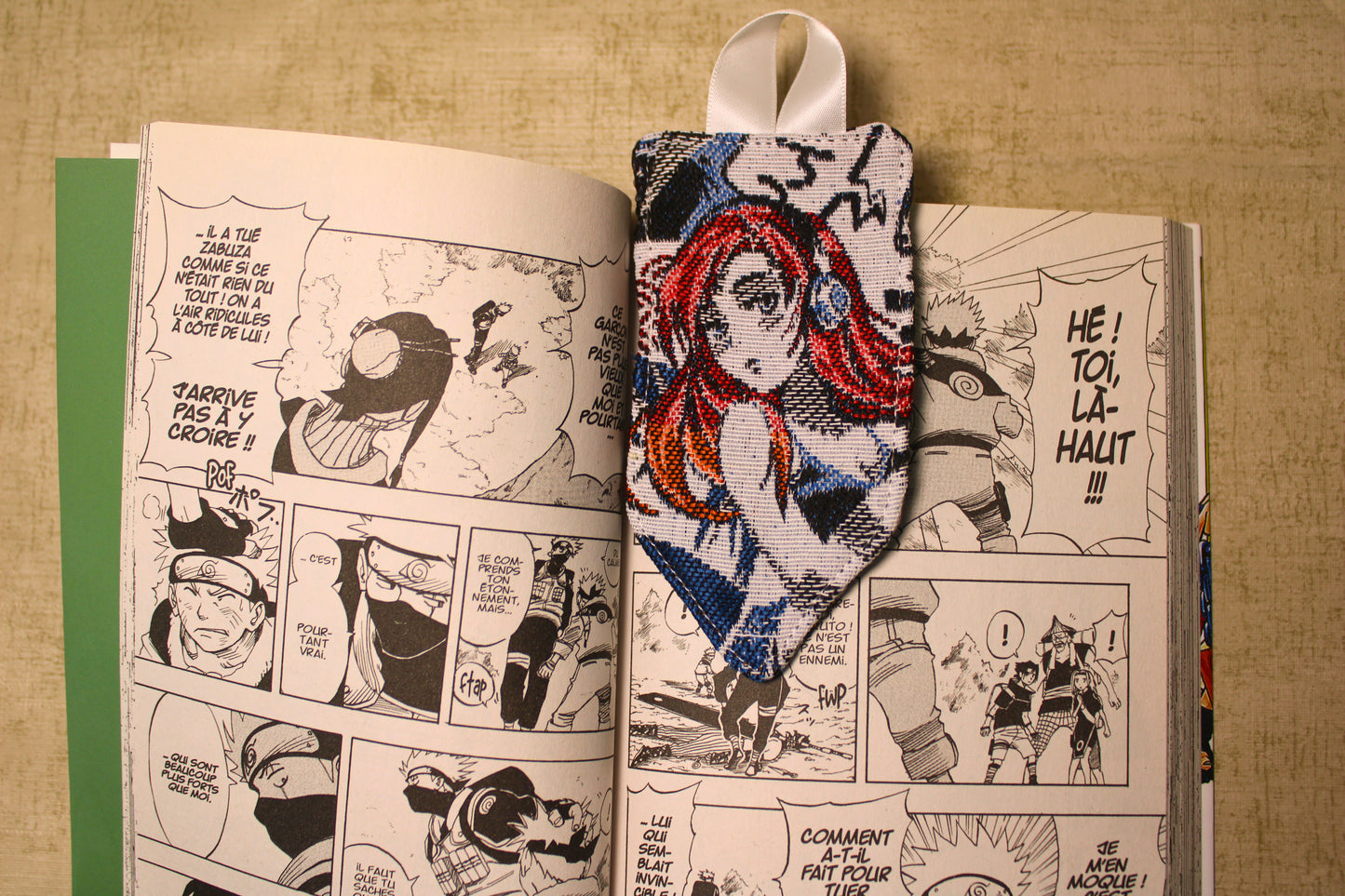 Pochette manga 17-22cm - Jacquard OEKO-TEX - Fait main